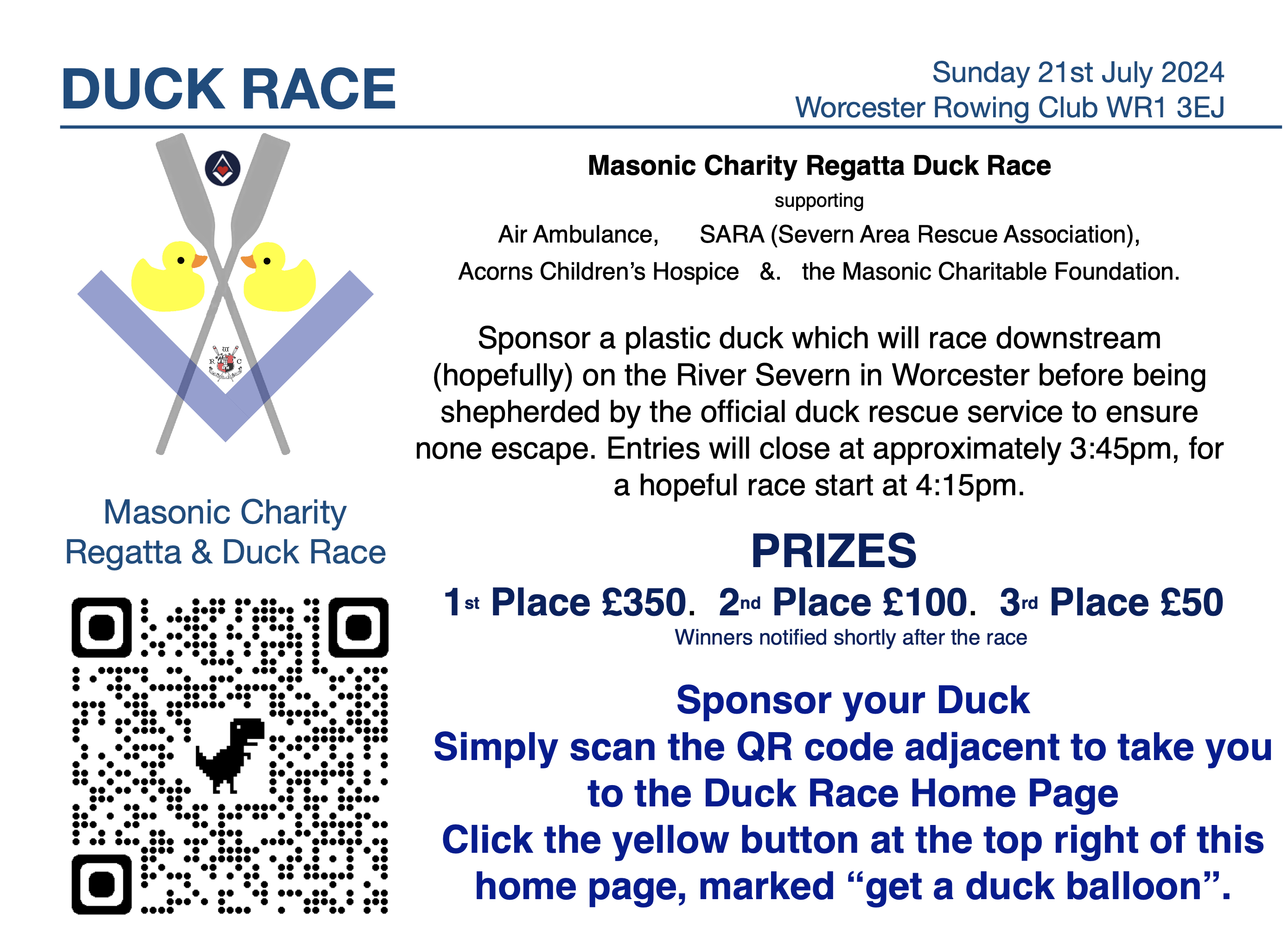 Masonic Charity Regatta & Duck Race